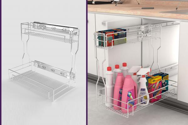 سبد مواد شوینده پایه دار